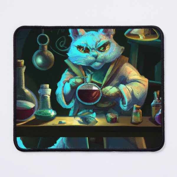 Item preview, Yuma the Cat, hard at work (Fantasy) designed and sold by thecatandkettle.