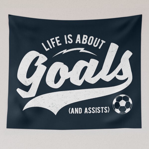 Item preview, Life is About Goals And Assists - Soccer (Football) designed and sold by Numero14.