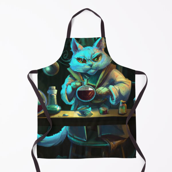 Item preview, Yuma the Cat, hard at work (Fantasy) designed and sold by thecatandkettle.
