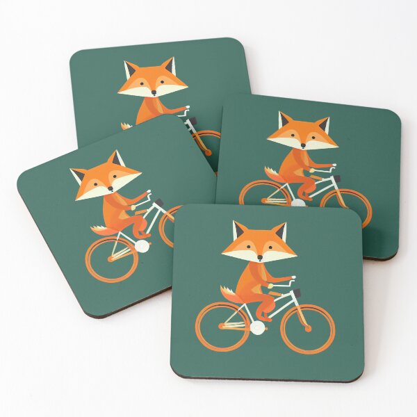 Item preview, Fox Riding a Bike designed and sold by ThePurpleMelon.