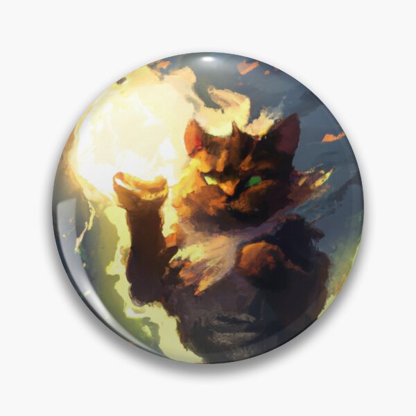 Item preview, Vern the Cat, preparing a fireball (Fantasy) designed and sold by thecatandkettle.