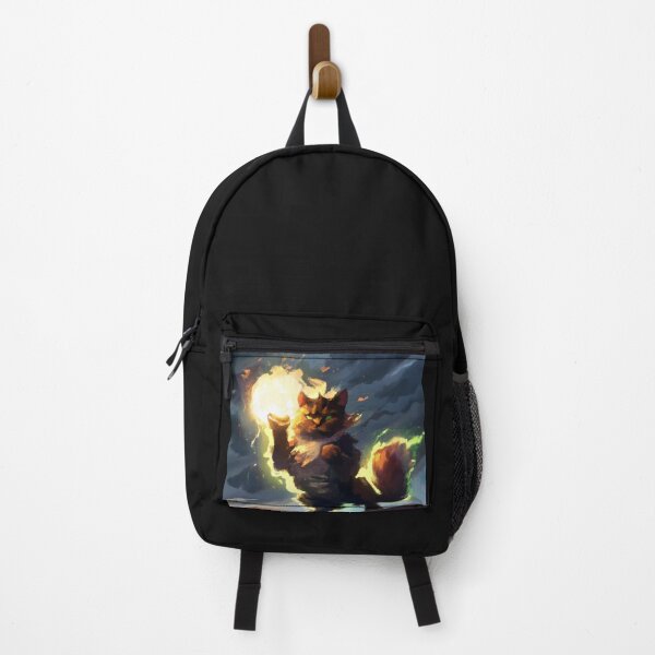 Item preview, Vern the Cat, preparing a fireball (Fantasy) designed and sold by thecatandkettle.