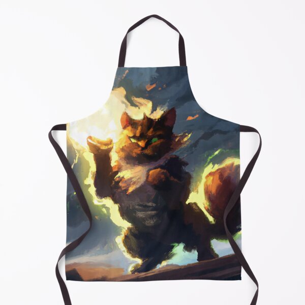 Item preview, Vern the Cat, preparing a fireball (Fantasy) designed and sold by thecatandkettle.