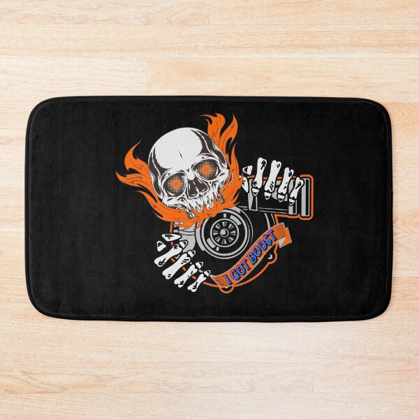 Item preview, Turbo Skull I Got Boost Skeleton Halloween Racer Twin Turbos Racing Cars Boosted Driver designed and sold by CarantinedChaos.