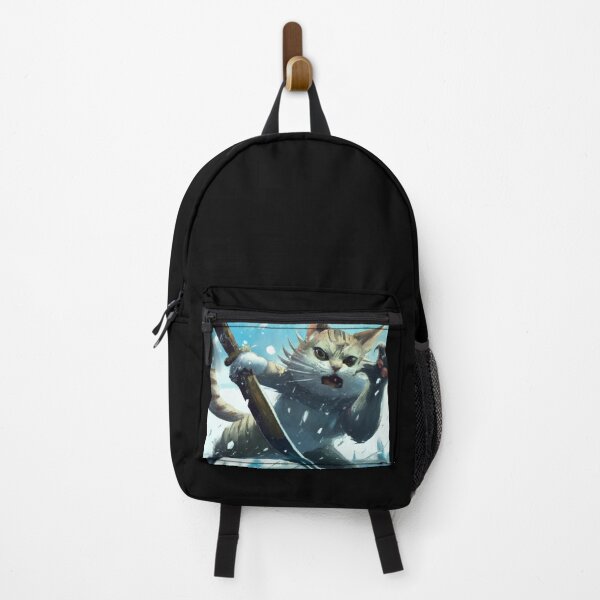 Item preview, Hambone the Cat, fighting in the snow (Fantasy) designed and sold by thecatandkettle.