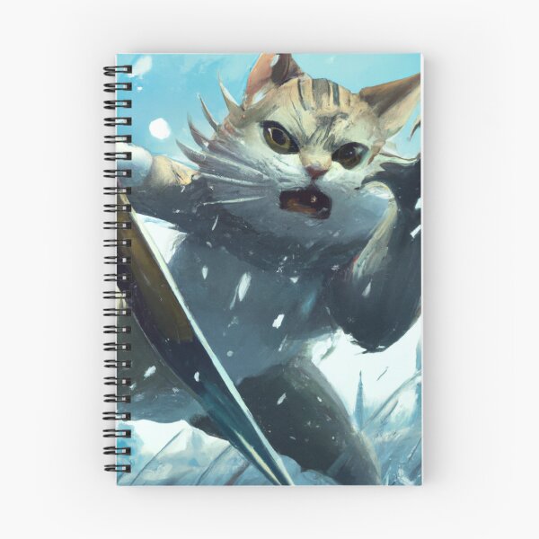 Item preview, Hambone the Cat, fighting in the snow (Fantasy) designed and sold by thecatandkettle.