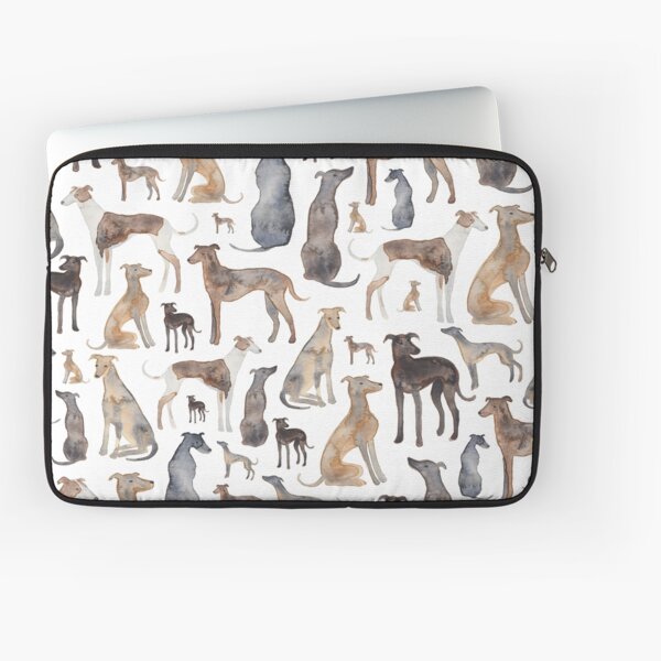 Vista previa del artículo con la obra «Greyhounds, Wippets y Lurcher Dogs», diseñado y vendido por Elena  O'Neill.