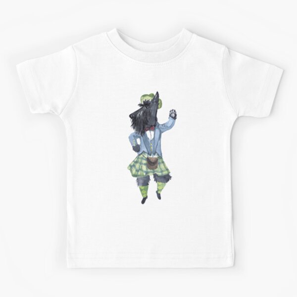 Highland Fling Copyright © BonniePortraits on Redbubble.com Kids T-Shirt