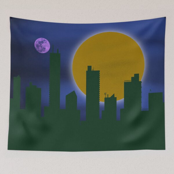 Item preview, Harvest moon on city designed and sold by SkinnyLizard.