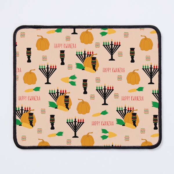 Item preview, Happy Kwanzaa print with kinaras designed and sold by pidzam4e.