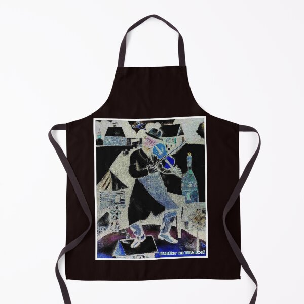 Item preview, FIDDLER on The ROOF : Vintage Jewish European Village Oil Painting Print designed and sold by posterbobs.
