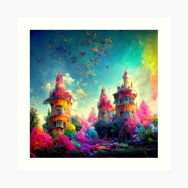 High Fantasy Castle Art/Design Art Print for Sale by DraksumDesigns