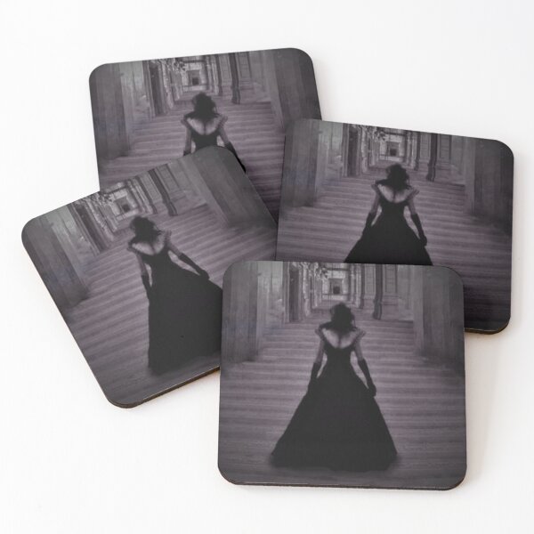 Item preview, Gothic Lady Enters the Castle designed and sold by The Mysterious Domain Alyne Whiteswan Fine Art Prints and Merch.