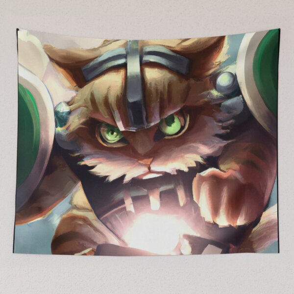 Item preview, Grunt the Cat, prepared for battle (Fantasy) designed and sold by thecatandkettle.