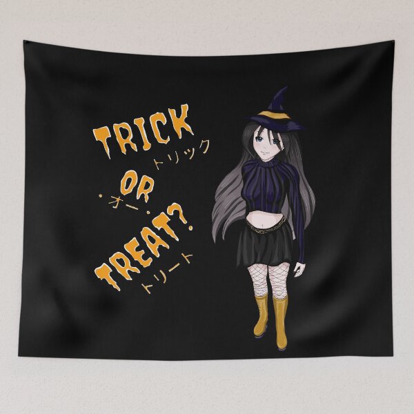 Item preview, Trick or Treat Anime Girl designed and sold by Vedeme.