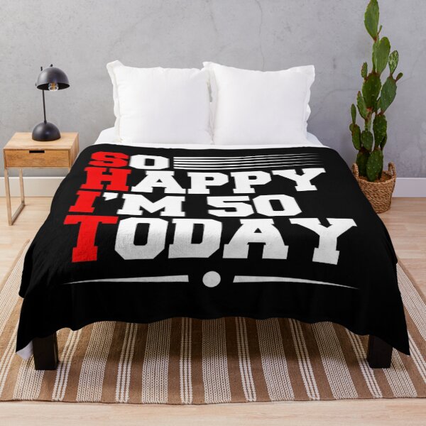 Item preview, 50th Birthday So Happy I'm 50 Today Funny 50 Years Old designed and sold by concretemariach.