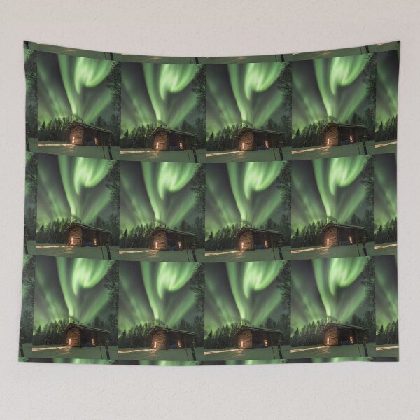 Item preview, BEAUTIFUL HOUSE UNDER THE NORTHERN LIGHTS designed and sold by MJ96-PRO.