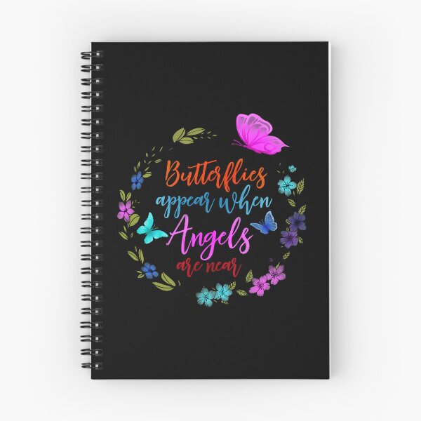 Item preview, Butterflies Appear When Angels Are Near - Inspirational Quote designed and sold by WisdomInspired.