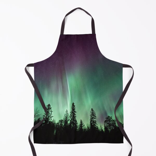 Item preview, GREEN NORTHERN LIGHTS OVER THE WOODS designed and sold by MJ96-PRO.