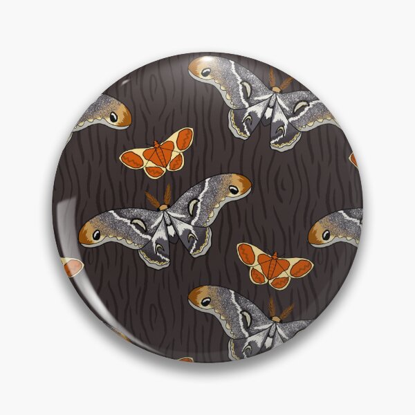 Item preview, African Silkmoth and Dog’s Paw Moth designed and sold by AstralAbraxas.