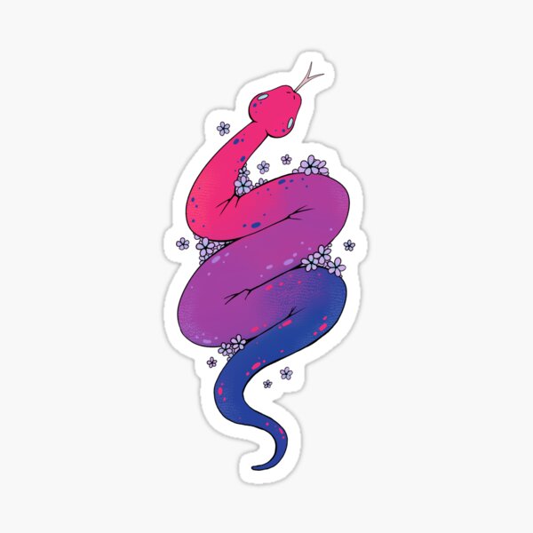 Bisssexual Snake - Reptile - Sticker