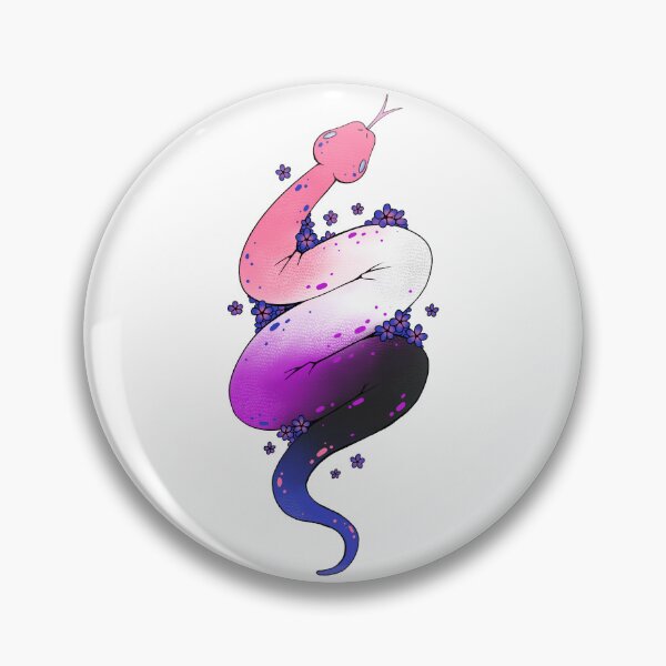 Item preview, Genderfluid Pride Snake designed and sold by -Katlotl-.