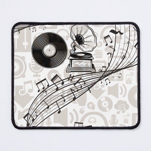 Item preview, abstract vintage music art designed and sold by ApurwaArtShop.