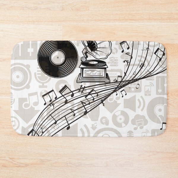 Item preview, abstract vintage music art designed and sold by ApurwaArtShop.