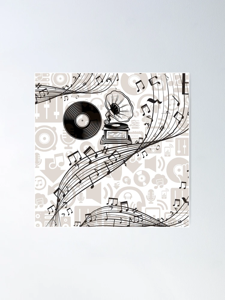 ファッション通販 安い abstract vintage music art アート・デザイン・音楽