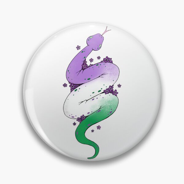 Item preview, Genderqueer Pride Snake designed and sold by -Katlotl-.