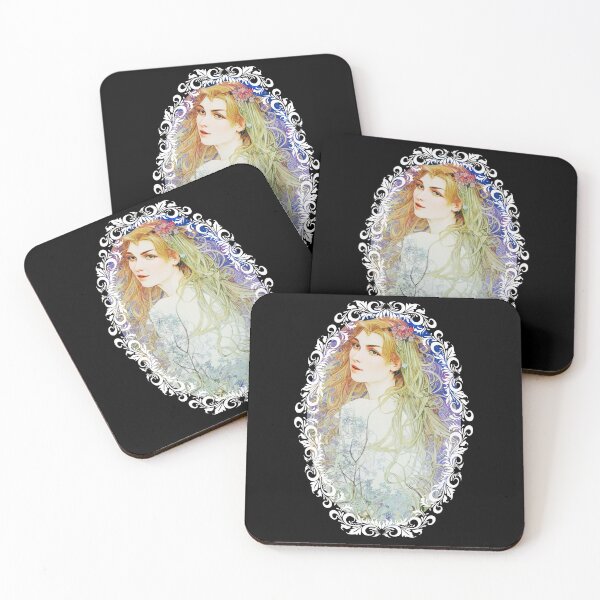 Item preview, Vintage Painting Fantasy Girl And Trees designed and sold by 18thCircusCat.
