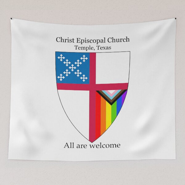 Item preview, Christ Episcopal Church + Temple, Texas Progressive Pride Shield  designed and sold by litmusician.