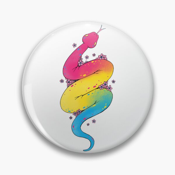 Item preview, Pansexual Pride Snake designed and sold by -Katlotl-.