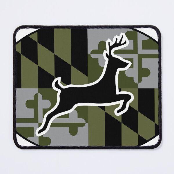 Item preview, Maryland Flag - Camo Deer Hunter designed and sold by MD410.