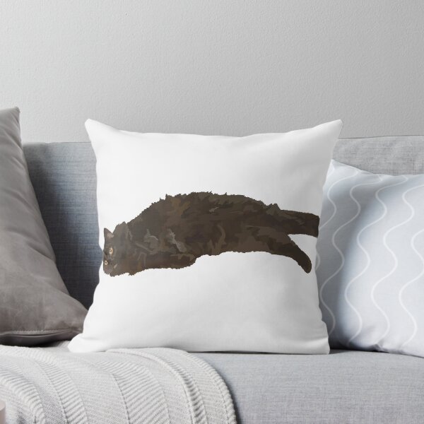 Item preview, Sunbathing Lazy Black Cat  designed and sold by roleydesigns.