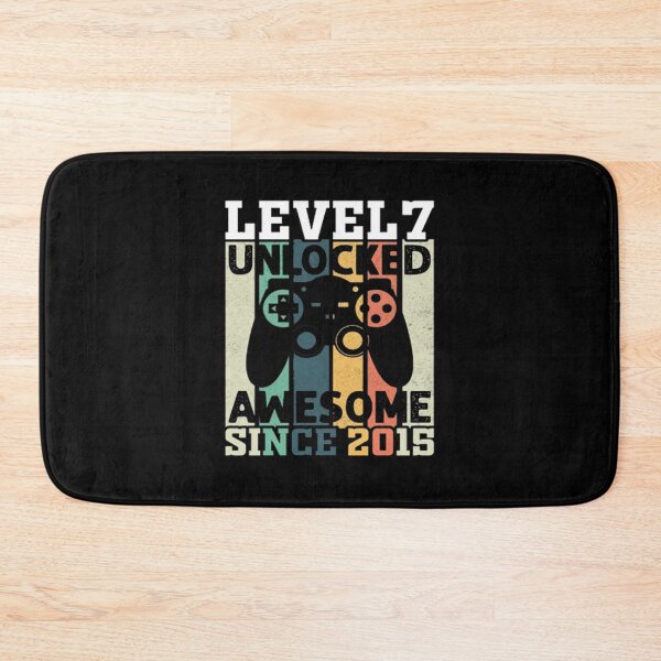 Item preview, Level 7 Unlocked Awesome Since 2015 7th Birthday Gaming T-Shirt designed and sold by VitezCrni.