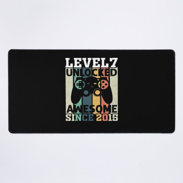 Item preview, Level 7 Unlocked Awesome Since 2015 7th Birthday Gaming T-Shirt designed and sold by VitezCrni.