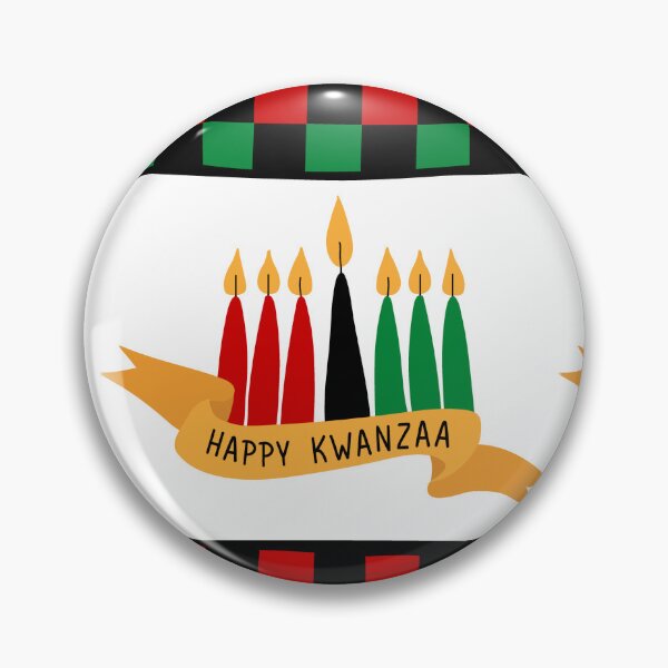 Item preview, Happy Kwanzaa print with kinaras designed and sold by pidzam4e.