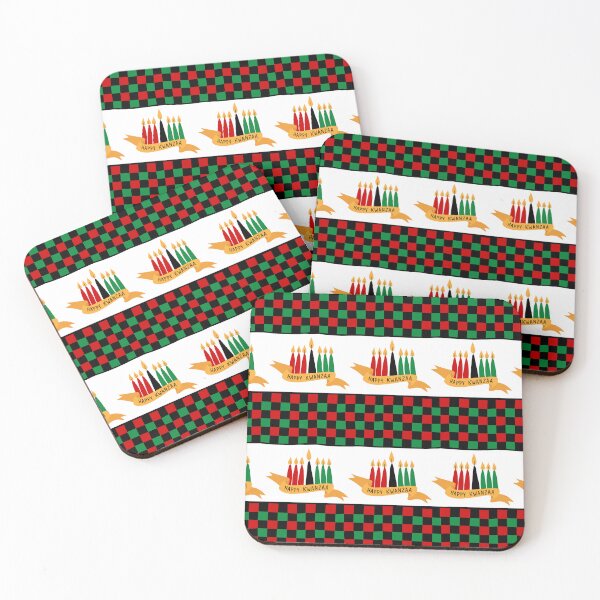Item preview, Happy Kwanzaa print with kinaras designed and sold by pidzam4e.