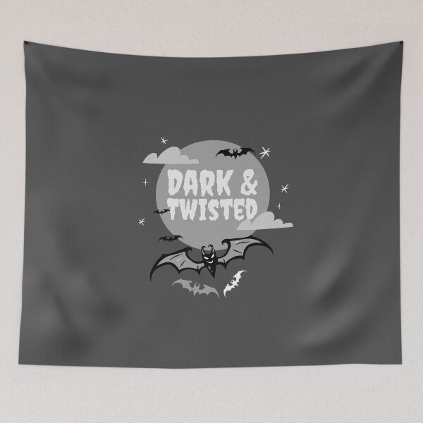 Item preview, Dark and Twisted - Halloween & Spooky - Bats - Ghosts - Paranormal designed and sold by InsultTees.