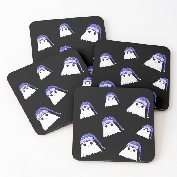 Item preview, Spooky Sleepy Ghosts Aesthetic Tiles designed and sold by Vedeme.