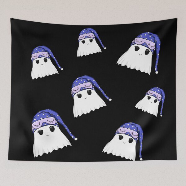 Item preview, Spooky Sleepy Ghosts Aesthetic Tiles designed and sold by Vedeme.