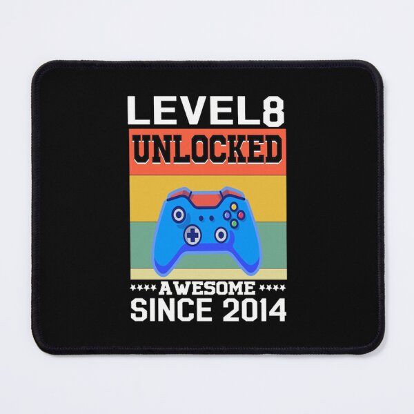 Item preview, Level 8 Unlocked Awesome Since 2014 8th Birthday Gaming T-Shirt designed and sold by VitezCrni.
