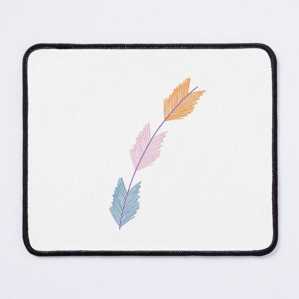 Item preview, tricolor feather designed and sold by flowerheadria.