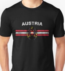 Austrian Flag Shirt - Austrian Emblem & Austria Flag Shirt Unisex T-Shirt