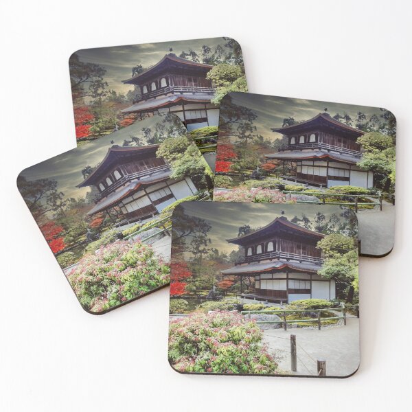 Item preview, Kyoto Silver Temple Ginkakuji Architecture Landscape Nature Japan designed and sold by XIX361ART.