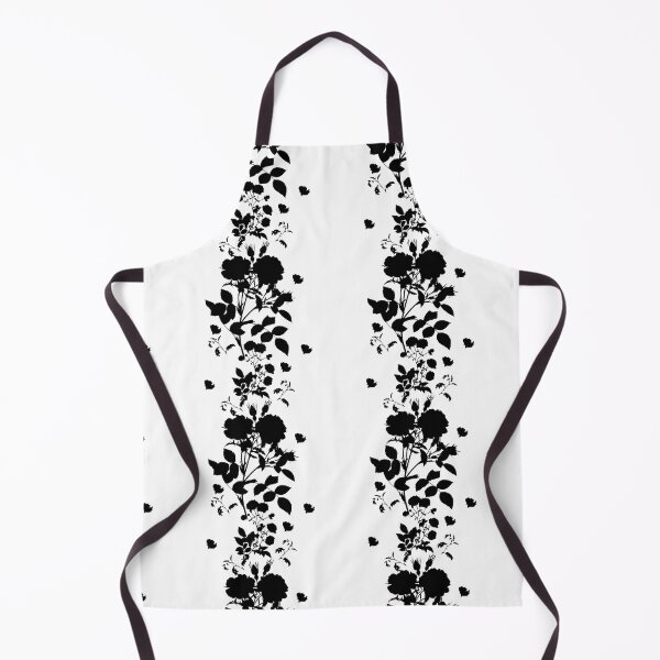 Item preview, Trendy Black and White Floral Lace Stripes - designed and sold by SunnyBrand.