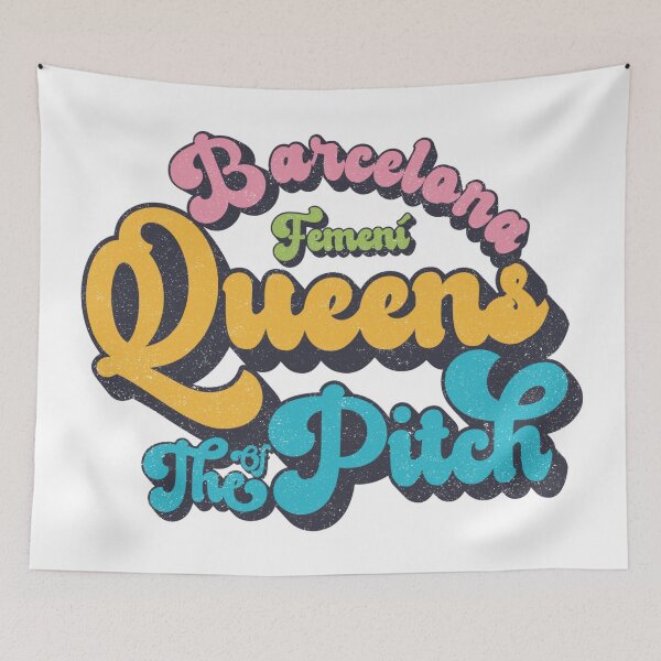 Item preview, Barcelona Femeni Queens of the Pitch (retro vintage) designed and sold by Numero14.