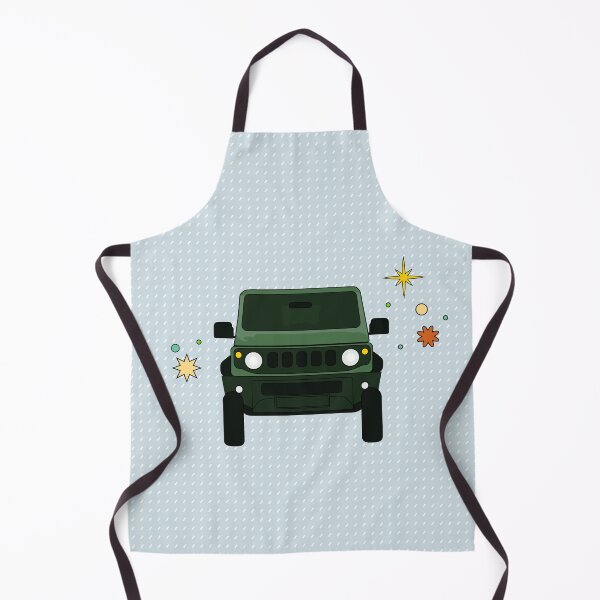 Item preview, Jungle Green Suzuki Jimny - Light Blue Dotted Pattern designed and sold by stoicjimny.