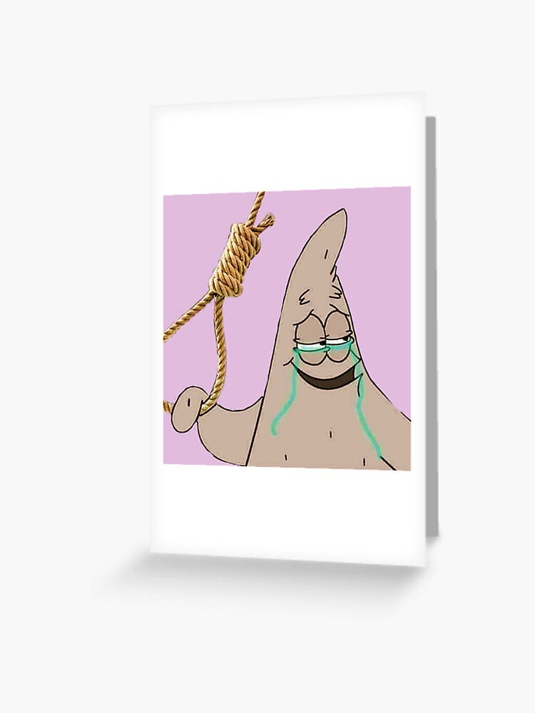 Sad spongebob and patrick | Greeting Card